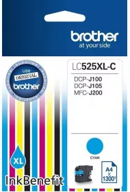 Brother Tusz LC525XLC CYAN 1300 do DCPJ100 DCPJ105