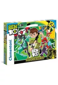 Puzzle 104 el. Ben 10 fluorescencyjne Clementoni