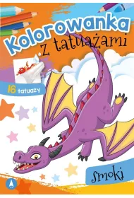 Kolorowanka z tatua�ami. Smoki