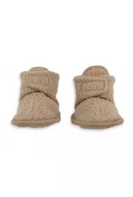 Lodger Buciki niechodki polarowe beowe Teddy Fleece Beige 3-6 mies.