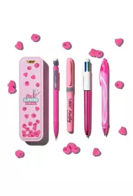 Bic Zestaw w metalowym pudeku 4 el. rowy