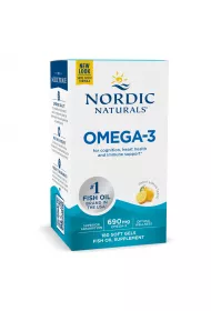 Nordic Naturals Omega-3, Lemon Suplement diety 180 kaps.