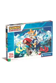 Puzzle 104 el. SuperColor. Sonic Clementoni