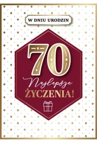 Armin Style KARNET URODZINY 70 B6 Z KOP AS GM-1222 FOL