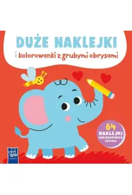 Du�e naklejki i kolorowanki z grubymi obrysami. S�o�
