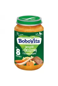 BoboVita Jarzynki z cielcin i kluseczkami po 8 miesicu 190 g