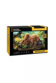 Puzzle 44 el. 3D National Geographic Triceratops Dante