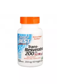 Doctors Best Trans-Resveratrol 200 mg + Polifenole 80 mg Suplement diety 60 kaps.
