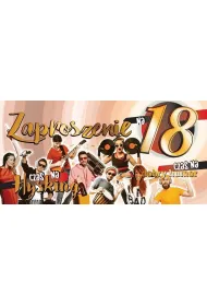 AbCard Zaproszenie na 18 Urodziny Z154 (5 szt)