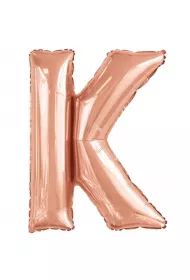 Amscan Balon foliowy litera K r�owe z�oto 63,5x86cm