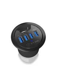 IcyBox IB-HUB1403 HUB biurkowy 60mm