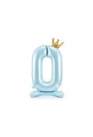 PartyDeco Stoj�cy balon foliowy 0 b��kitny 84cm