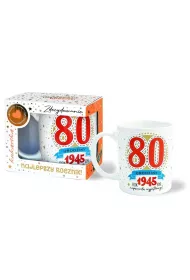 Kukartka Kubek Premium Urodziny 80