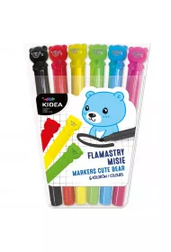 Derform Flamastry misie 6 szt.
