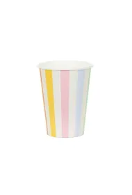 PartyDeco Kubeczki Paski 400ml 6 szt