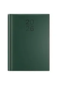 Kalendarz 2026 A5 dzienny print zielony