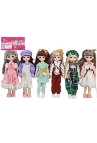 Lalka stylowa zginane r�ce i nogi 29cm MIX Merkpol