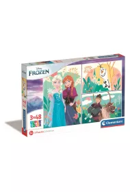 Puzzle 3x48 el. Super Kolor Disney Frozen Clementoni