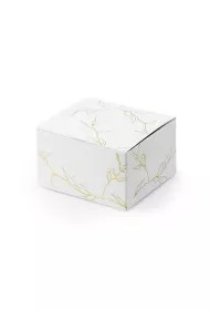 PartyDeco Pude�eczka Ga��zki bia�y 6x3.5x5.5cm