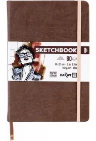 Darwi Szkicownik 14x21cm 140g br�zowy