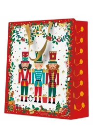Paw Torba medium 20x25x10cm Nutcracker with garlands