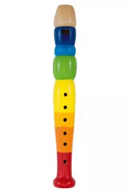 Goki Drewniany, kolorowy flet 20 cm