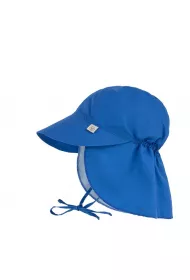 Lassig Czapka przeciwsoneczna z daszkiem i oson karku UV80 Splash & Fun blue, rozm. 46/49
