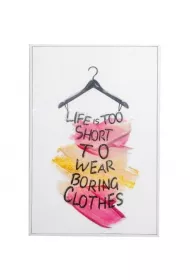 Obraz - Life is too short 20x30cm
