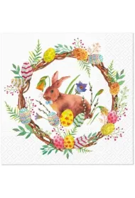 Paw Serwetki Kr�lik z wianuszkiem 33x33 cm
