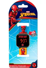 Zegarek LED z kalendarzem Spiderman SPD4903