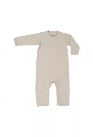 Lodger Pajacyk piamka niemowlca baweniana kremowa Basic Rib Birch rozm. 68