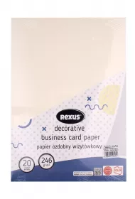 Beniamin Papier wizyt�wkowy A4/20ark kremowy - pr��ki