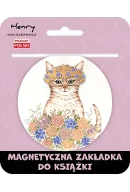 Henry Zak�adka magnetyczna kulka Kot w kwiatach