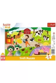 Puzzle ramkowe 15 el. Urocze bobaski Trefl