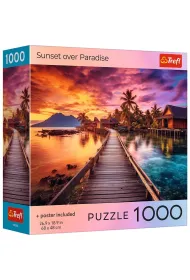 Puzzle 1000 USA Collection: Sunset over Paradise Trefl