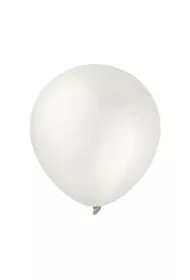 Decomex Balony metallic Pearl White 100 szt.