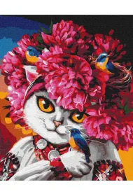 Twoje Hobby Malowanie po numerach - Kwitn�ca kotka 40x50cm