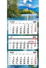 Kalendarz 2026 trjdzielny paska gwka Zamek