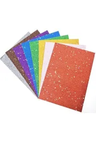 Fresh Papier kolorowy brokat gwiazdki A4 8 arkuszy