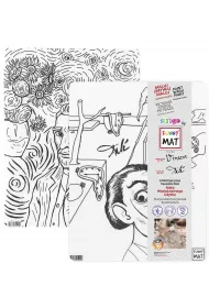 Strigo Funny Mat Transparent - Vincent van Gogh & Salvador Dali 30x40cm