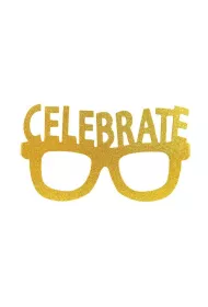 Arpex Papierowe okulary brokatowe Celebrate 4 szt.