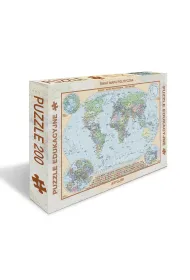 Puzzle 200 el. �wiat polityczny dla dzieci mapa ArtGlob