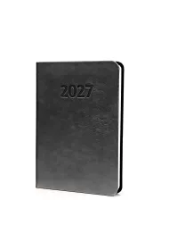 Kalendarz 2027 A6 Prestige Tygodniowy Czarny