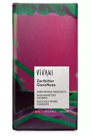 Vivani Czekolada gorzka z ca�ymi orzechami laskowymi 100 g Bio