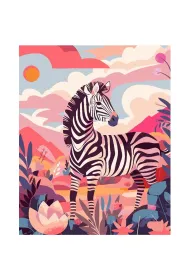 Koh-I-Noor Malowanie po numerach - Zebra 40x50cm
