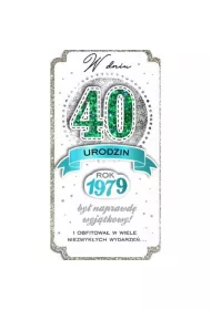 Kukartka Karnet 40 urodziny PM-090
