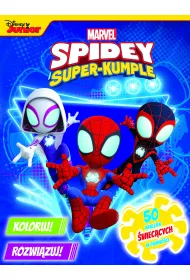 Marvel Spidey i Super-kumple. Koloruj! Rozwi�zuj! 50 naklejek �wiec�cych w ciemno�ci