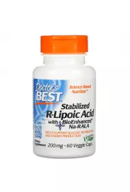 Doctors Best Stabilized R-Lipoic Acid 200 mg Suplement diety 60 kaps.