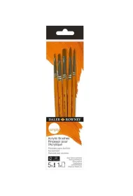 Fila Zestaw p�dzli Daler Rowney Simply Acrylic, 5 szt