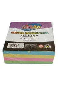 Alfa Pastello Kostka klejona kolorowa 85x85mm 370 kartek